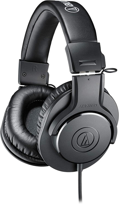 Audio-Technica ATH-M20X Professional Studio Monitor Headphones - Black
