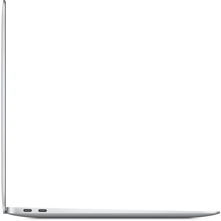 Apple 13-in MacBook Air: M1, 8GB RAM, 512GB SSD - Silver (Late 2020) - Side View