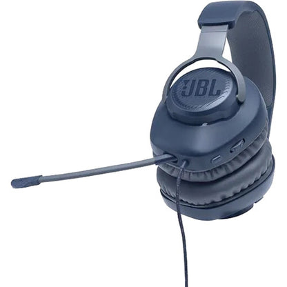 JBL Quantum 100 Wired Over-Ear Gaming Headset, Blue