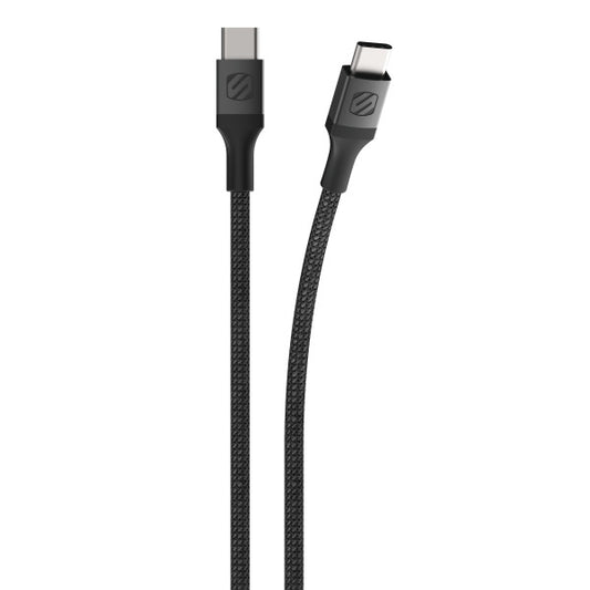 SCOSCHE USB C TO USB C Braided Cable 10ft - Black