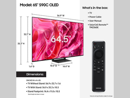 Samsung 65-in S90C OLED 4K TV - QN65S90CAFXZA (2023)