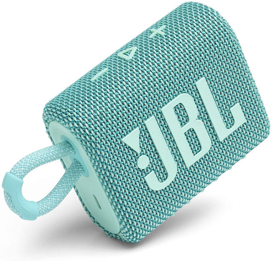 JBL Go 3 Portable, Waterproof Bluetooth Speaker, Teal