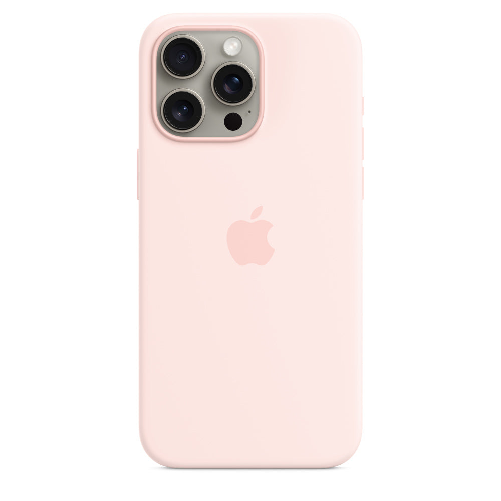 Apple iPhone 15 Pro Max Silicone Case with MagSafe - Light Pink - MT1U3ZM/A