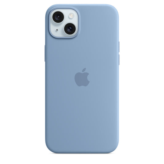 Apple iPhone 15 Plus Silicone Case with MagSafe - Winter Blue - MT193ZM/A