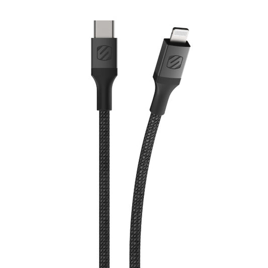 SCOSCHE TYPE C Lightning Braided Cable 4ft - Black