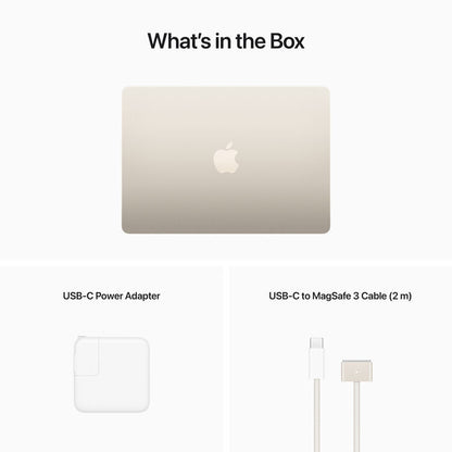 (Open Box) Apple 13.6-in MacBook Air - M2 8-core CPU 10-core GPU chip - 512GB - Starlight - MLY23LL/A (Summer 2022)