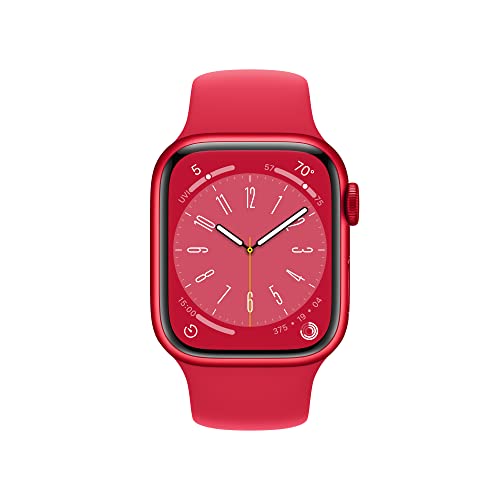 Apple Watch Series 8 GPS 41mm (PRODUCT)RED Aluminum Case w (PRODUCT)RED Sport Band - M/L (2022)