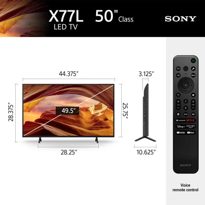 Sony KD50X77L 50-in 4K Ultra HD TV X77L LED Smart TV (2023)