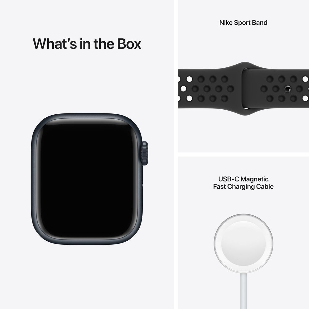 (Open Box) Apple Watch Nike SE GPS, 44mm Space Gray Aluminum Case with Anthracite/Black Nike Sport Band