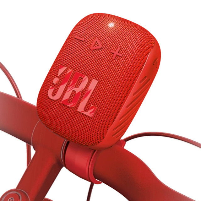 JBL Wind 3 Slim Handlebar Bluetooth Speaker for Bicycle - Red
