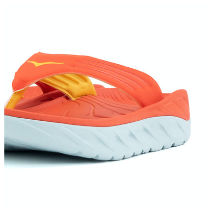 Hoka Ora Recovery Men's Flip Sandal -- Fiesta / Amber Yellow - Size 10