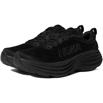 Hoka Bondi 8 Men's (Wide) Everyday Running Shoe - Black / Black - Size 11.5EE