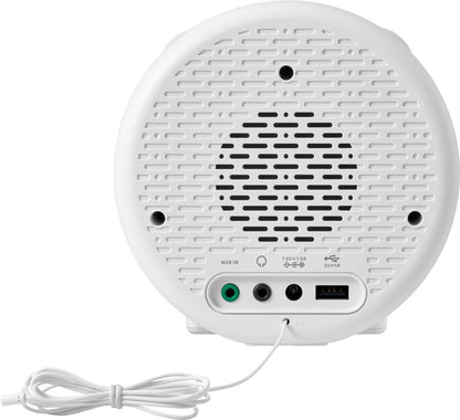 Sangean RCR-29 FM-RDS/AM/Weather Alert/Aux-in Digital Tuning Clock Radio - White