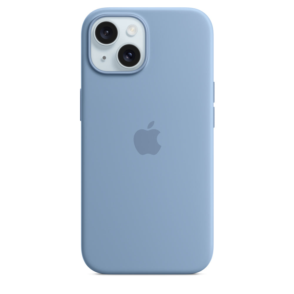 Apple iPhone 15 Silicone Case with MagSafe - Winter Blue - MT0Y3ZM/A