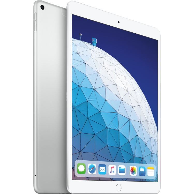 Apple 10.5-inch iPad Air Wi-Fi + Cellular 256GB - Silver 3rd Gen(2019) - Side View