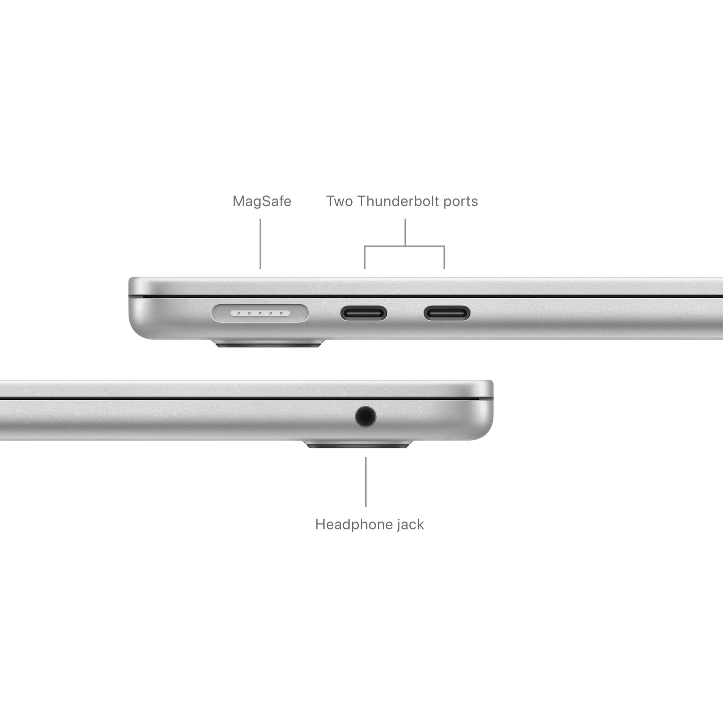 Apple MacBook Air 13-in M3 8C CPU - 8C GPU, 8GB 256GB, Silver - MRXQ3LL/A (Spring 2024)