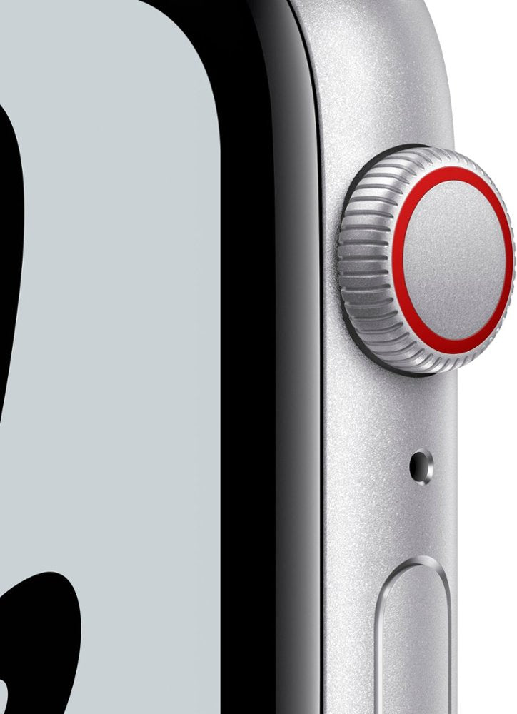 Open Box) Apple Watch Nike SE GPS + Cellular, 44mm Silver Aluminum Ca