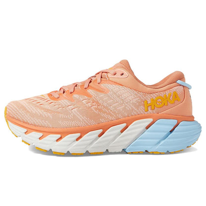 Hoka Gaviota 4 Women's Everyday Running Shoe - Shell Coral / Peach Parfait - Size 8.5