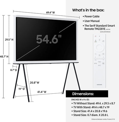 Samsung 55-in 55LS01B Serif QLED 4K QLED TV - QN55LS01BAFXZA (2022)