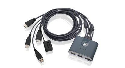 IOGEAR 2-Port Full HD KVM Switch with HDMI and USB Connections