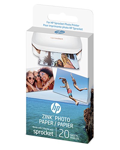 HP Zero Ink (ZINK) Print Photo Paper for Sprocket 20 2x3-inch Sheets