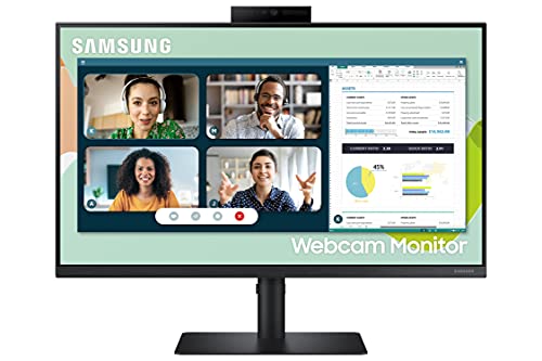 (Open Box) Samsung LS24A400VENXZA 24-in 1080p Monitor, 75Hz, Webcam