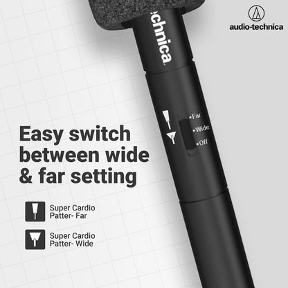 Audio-Technica ATR6550x Condenser Shotgun Microphone (ATR Series), Black