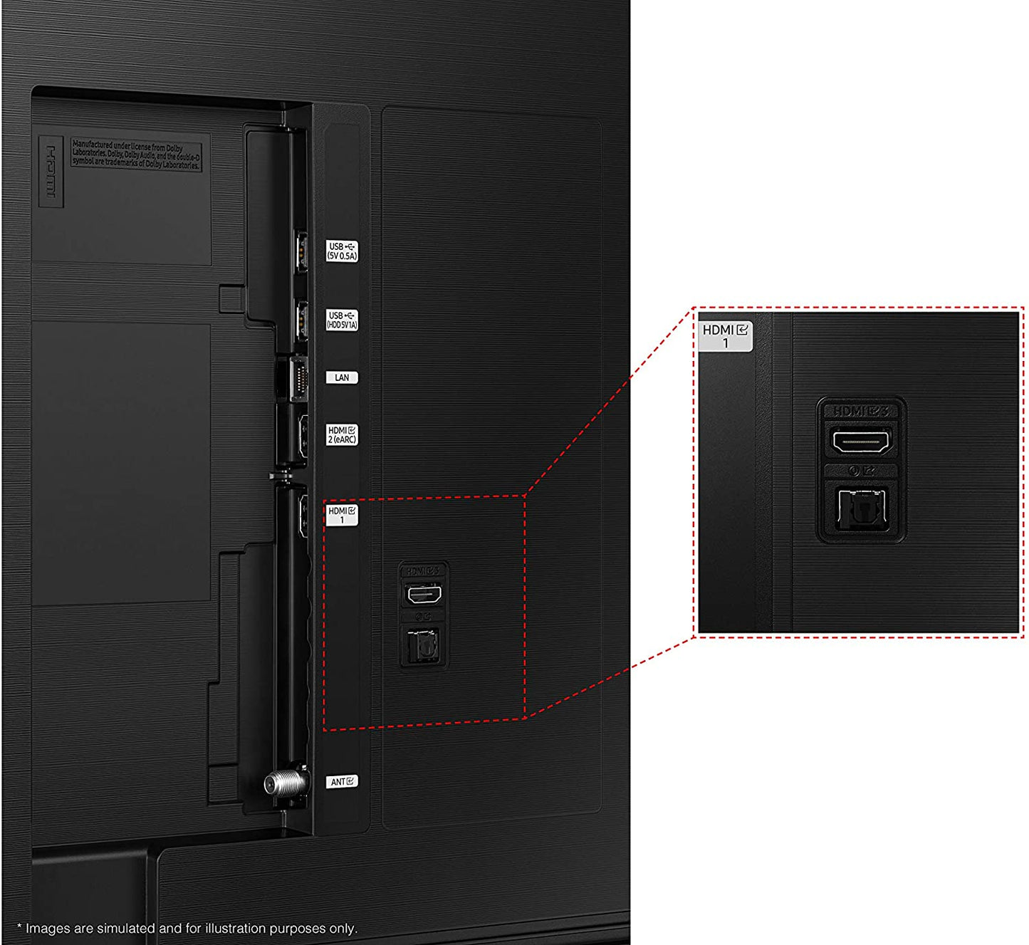 SAMSUNG 32-in QLED Q60A - 4K UHD Dual LED Quantum HDR Smart TV QN32Q60AAFXZA (2021)