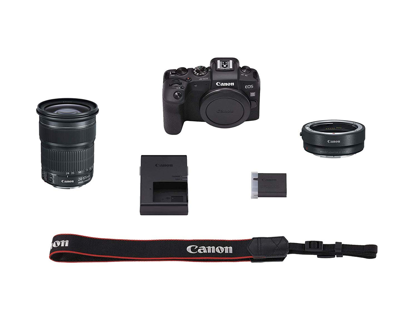Canon Full Frame DSLR EOS RP Body + Mount Adapter EF-EOS R + EF 24-105mm f/3.5-5.6 is STM KIT