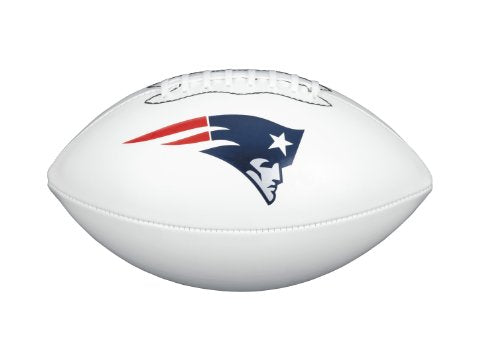 NFL Team Logo Autograph Football New England Patriots