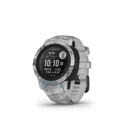 Garmin Instinct 2S, Camo-Edition, Smaller-Sized GPS Outdoor Watch, Multi-GNSS Support, Tracback Routing, Mist Camo