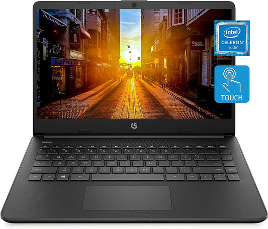 (Open Box) HP 14-dq0060nr 14-in HD Touch 4GB 64GB eMMC UMA Win 10 S w/ Office 365 Jet Black