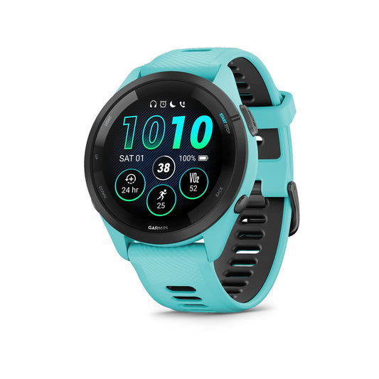 Garmin Forerunner 265 Running Smartwatch, Aqua and Black