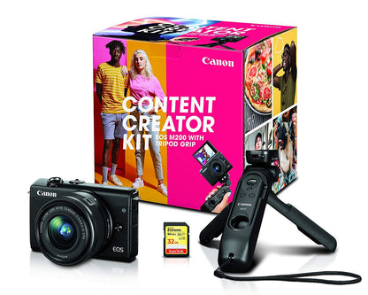 Canon EOS M200 Mirrorless Digital Camera with Content Creator Kit