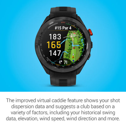 Garmin Approach S70, 47mm, Premium GPS Golf Watch, Black