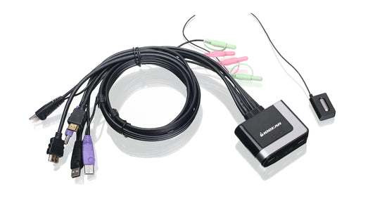 IOGEAR 2-Port Cable KVM Switch with HDMI Connections