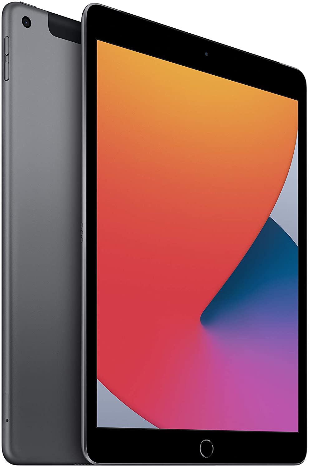 Apple 10.2-inch iPad - Space Gray (Fall 2020) 8th Gen - Side View