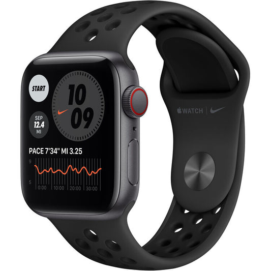 Apple Watch Nike SE GPS + Cellular, 40mm Space Gray Aluminum with Anthracite/Black Nike Sport Band