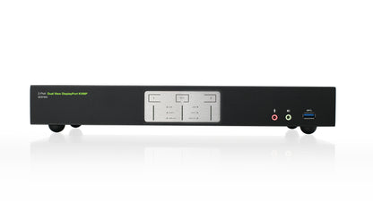 IOGEAR 2-Port 4K Dual View DisplayPort KVMP with USB 3.0 Hub and Audio