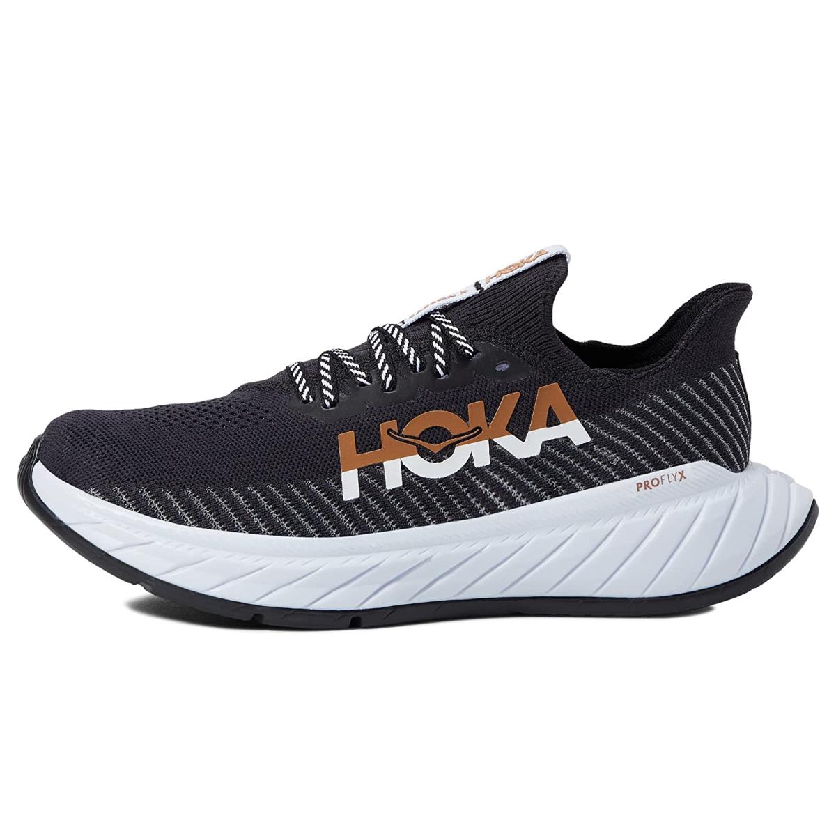 Hoka Carbon X 3 Women's Racing Running Shoe - Black / White - Size 9