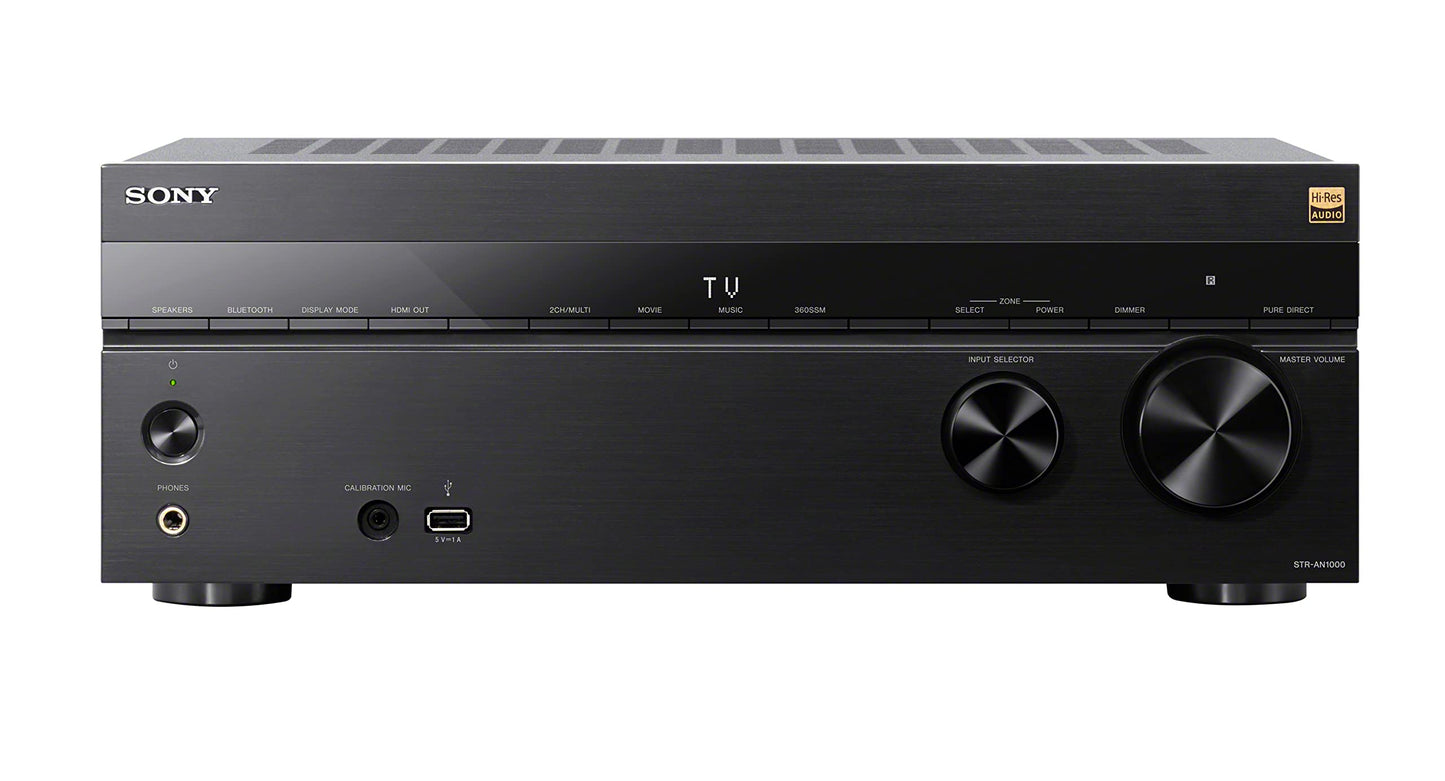 Sony STR-AN1000 7.2 CH Surround Sound Home Theater 8K A/V Receiver with Dolby Atmos