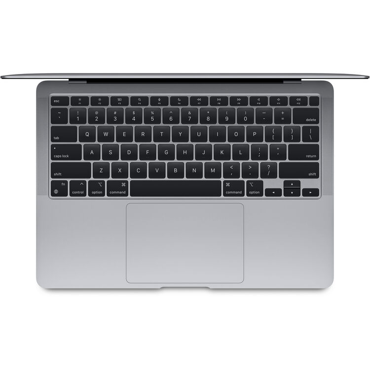 Apple 13-in MacBook Air: M1, 8GB RAM, 256GB SSD-Space Gray (Late 2020) - Top View