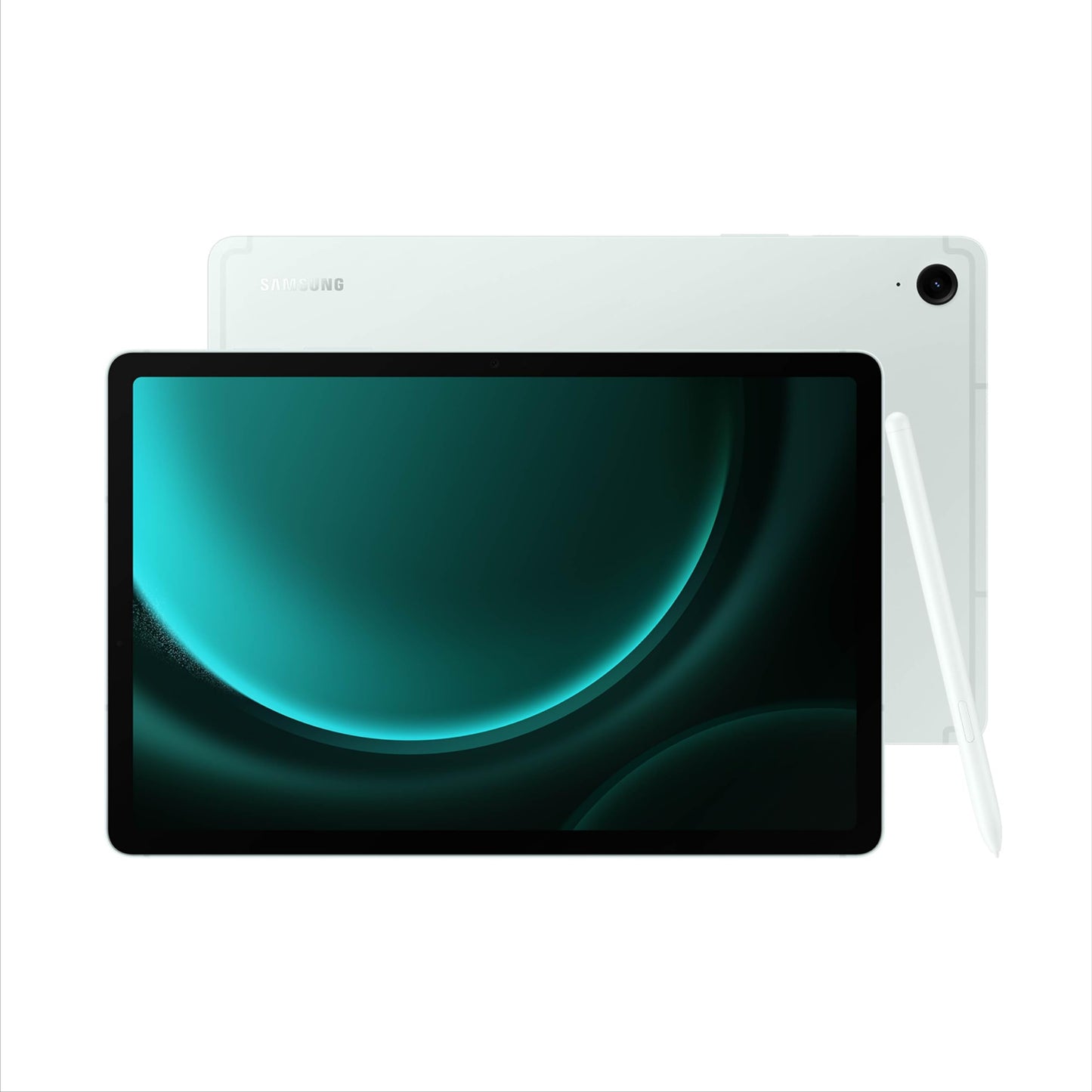Samsung Galaxy Tab S9 FE 11-in Tablet 256 GB, Ocean Green + Keyboard Cover Bundle
