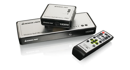 IOGEAR Long-Range HDMI® Wireless Video 5x2 Matrix PRO with 1 Receiver