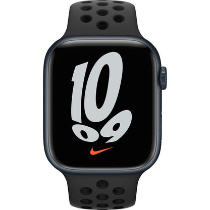 Apple Watch Nike Series 7 GPS, 45mm Midnight Aluminum Case with Anthracite/Black Nike Sport Band