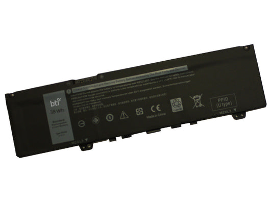 BTI 3-cell 11.4V 3300mAh Li-Ion Internal Laptop Battery for Dell - F62G0-BTI