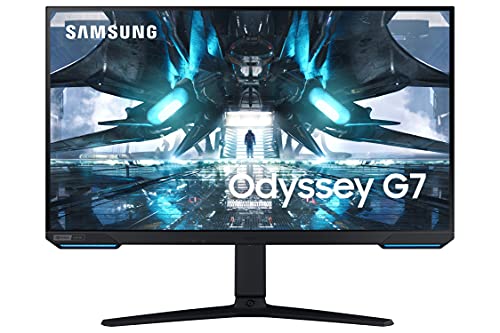 SAMSUNG 28 inch Gaming Monitor 144hz 1ms, 4K IPS Monitor, G-Sync, HDR 400, CoreSync, Monitor Adjustable Height, Odyssey G7, G70A (LS28AG700NNXZA)