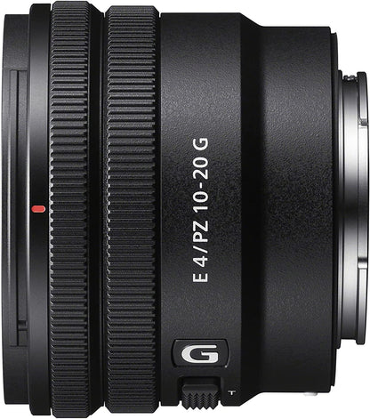 Sony E PZ 10-20mm F4 G APS-C Constant-Aperture Power Zoom G Lens - SELP1020G