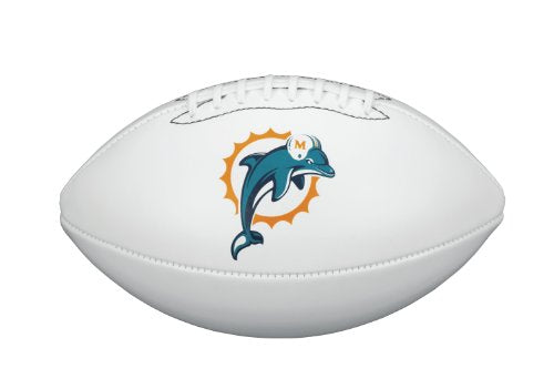 NFL Team Logo Autograph Football Miami Dolphins