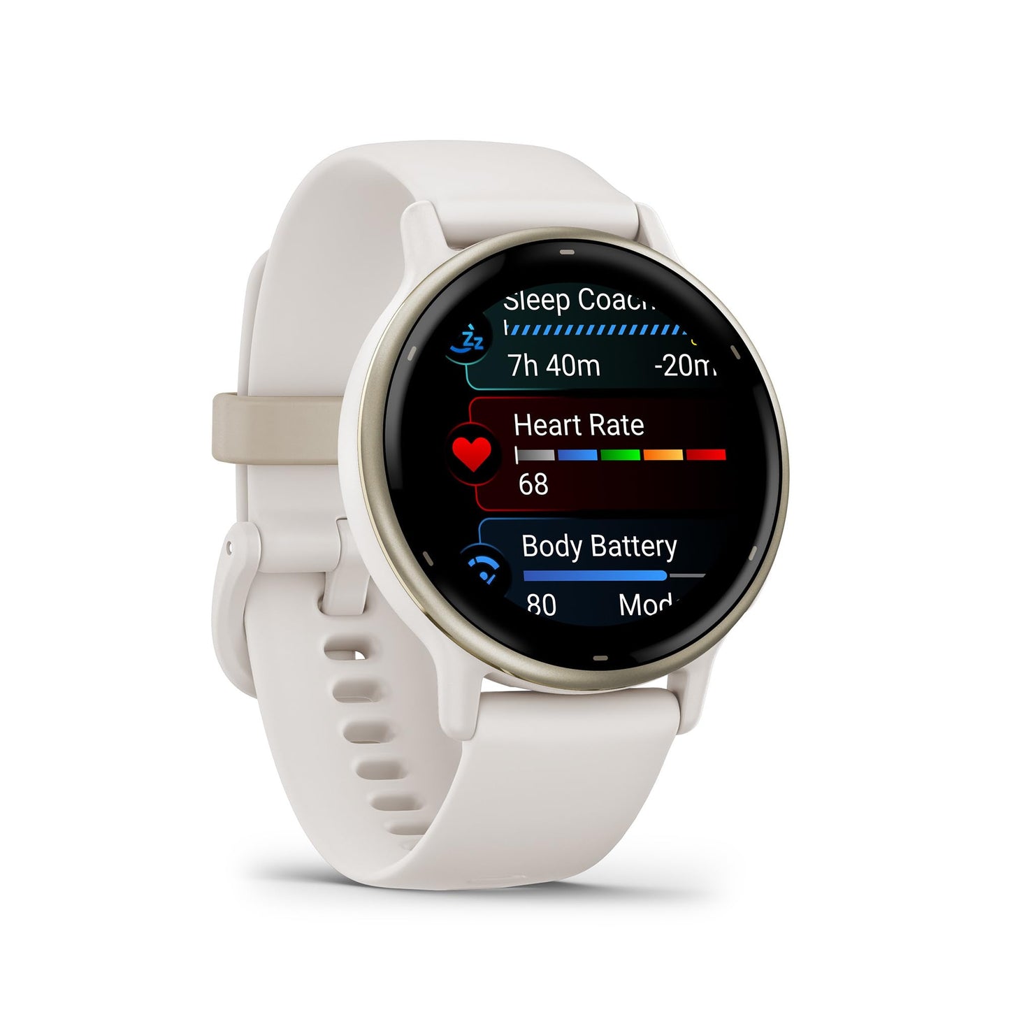 Garmin vívoactive 5, Health and Fitness GPS Smartwatch, AMOLED Display, Up to 11 Days of Battery, Ivory